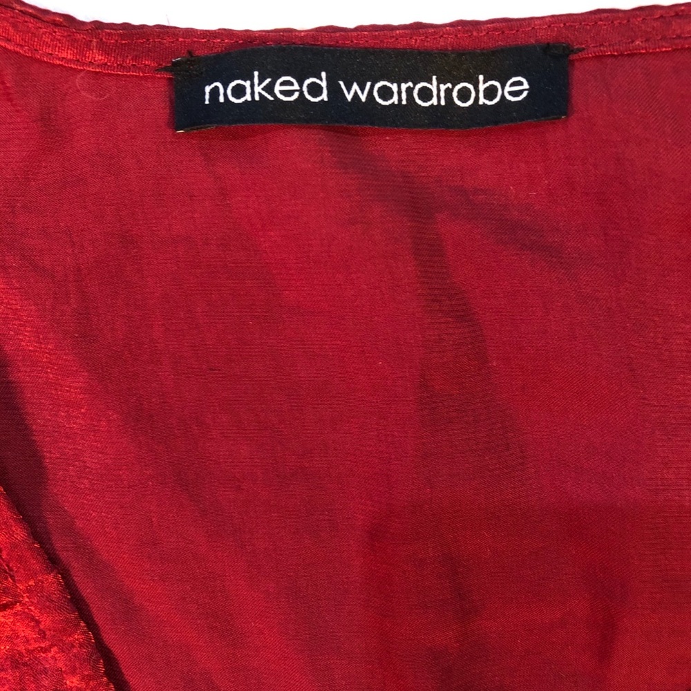 naked wardrobe Red Mini Dress, Size Small - Picture 6 of 10